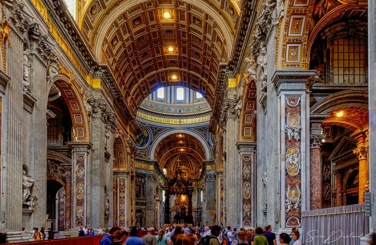 St Peter's Basilica interior, Vatican City