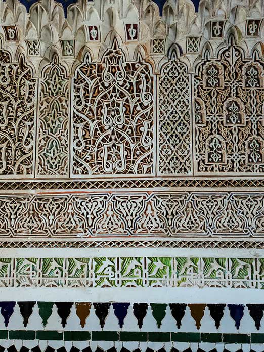 stone carvings, Bahia Palace