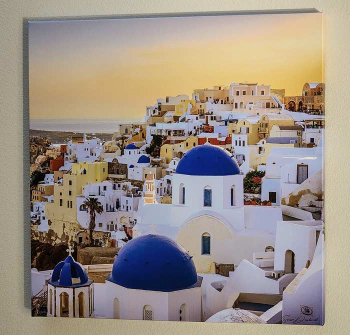 Photo artwork of Oia Santorini