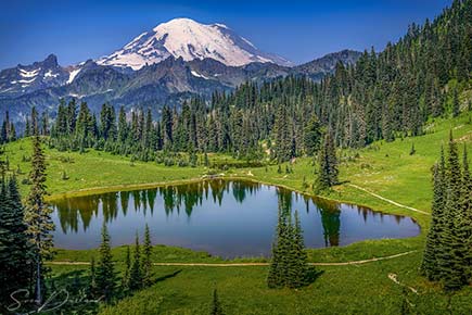 Mt Rainier lake